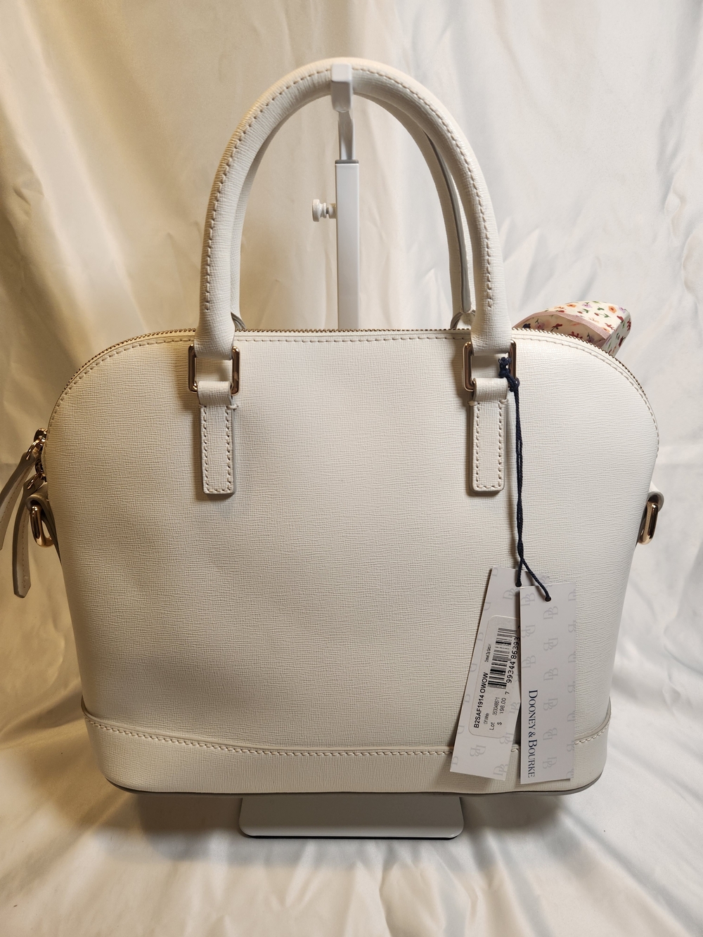 Dooney & Bourke Saffiano Domed Zip Satchel - Picture 2 of 7